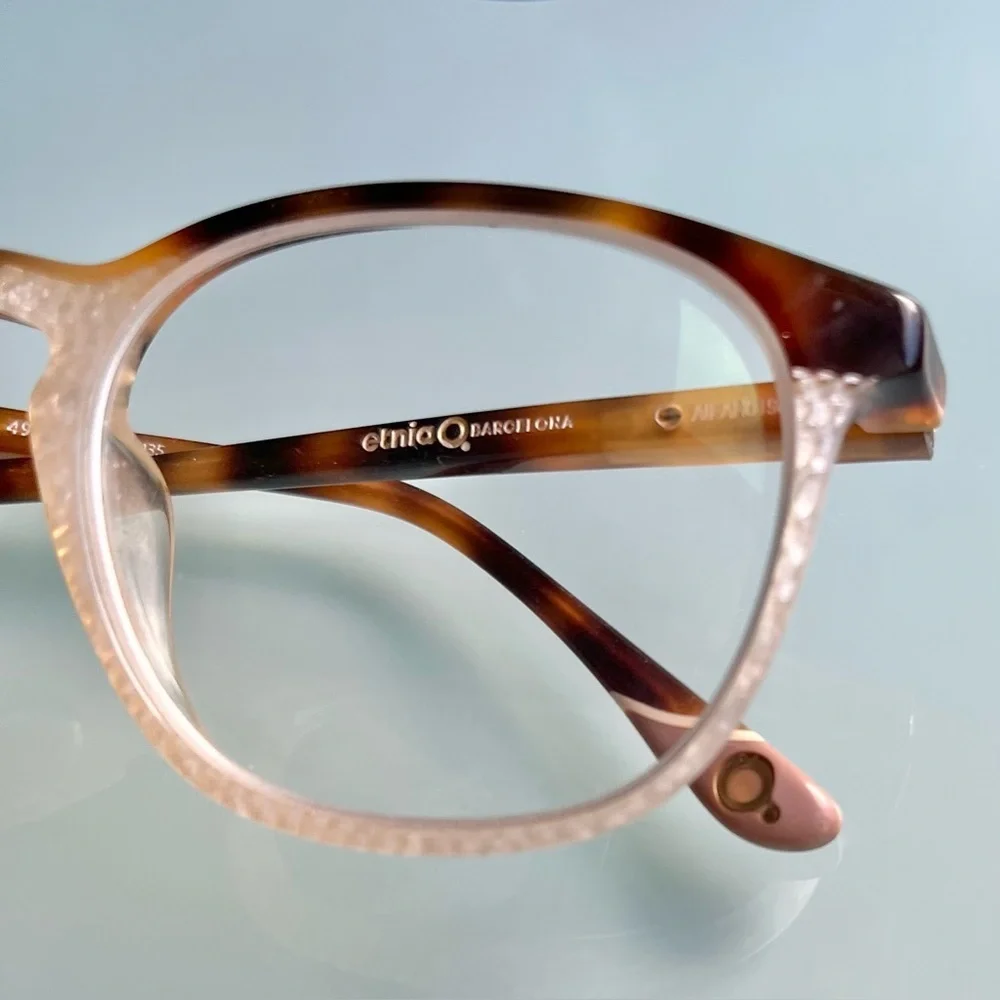 Etnia Barcelona Glasses Eyeglass Frames Brugge White Havana Unisex Androgynous